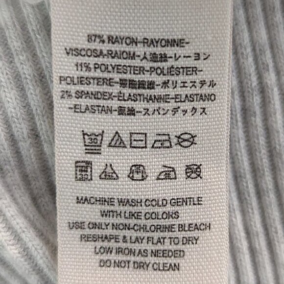 We the Free People Ribbed Sweater Top Gray XS - Picture 6 of 7